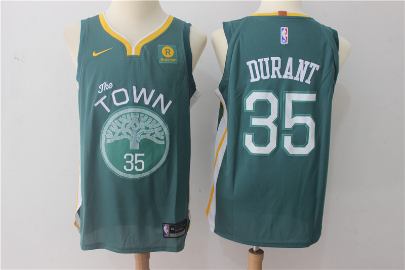 Men Golden State Warriors #35 Durant Green Game Nike NBA Jerseys->->NBA Jersey